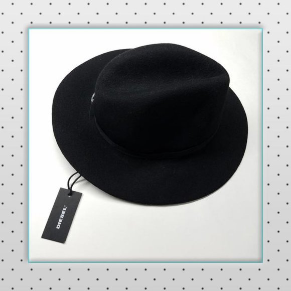 Diesel Accessories - DIESEL Wool Canye Hat - Black - New